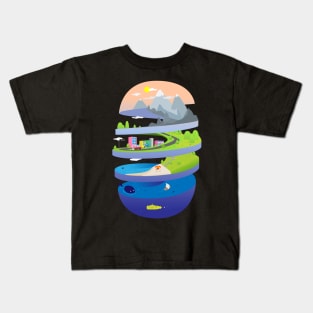 Earth Tornado Kids T-Shirt